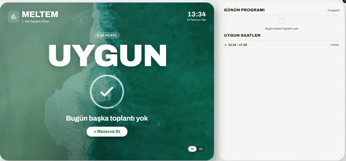 Toplantı & Konferans Salonu Rezervasyon Sistemi